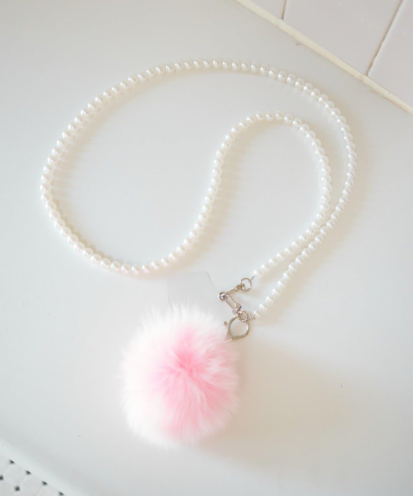 毛絨掛飾&珍珠單肩包套裝