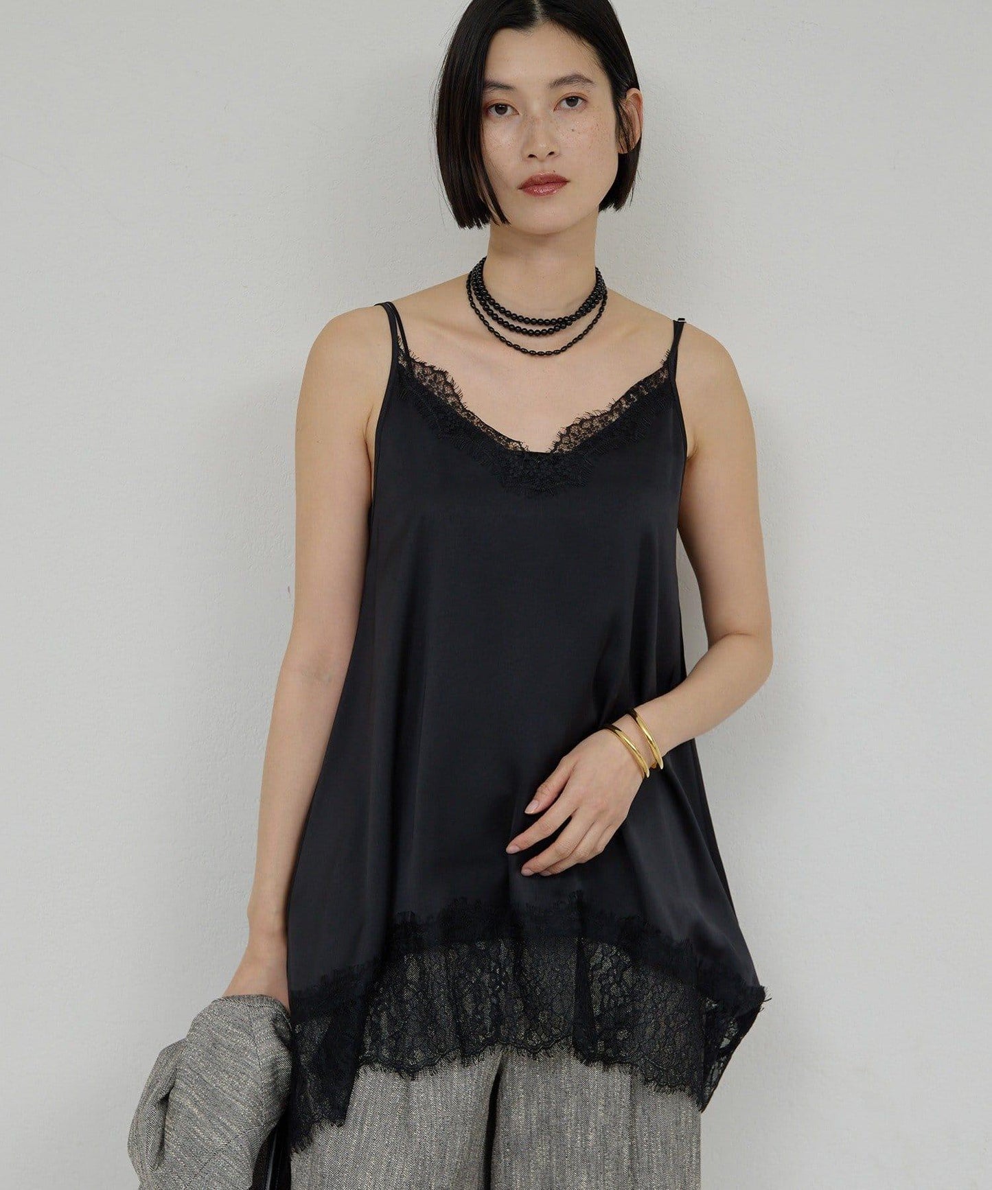 蕾絲吊帶長款上衣