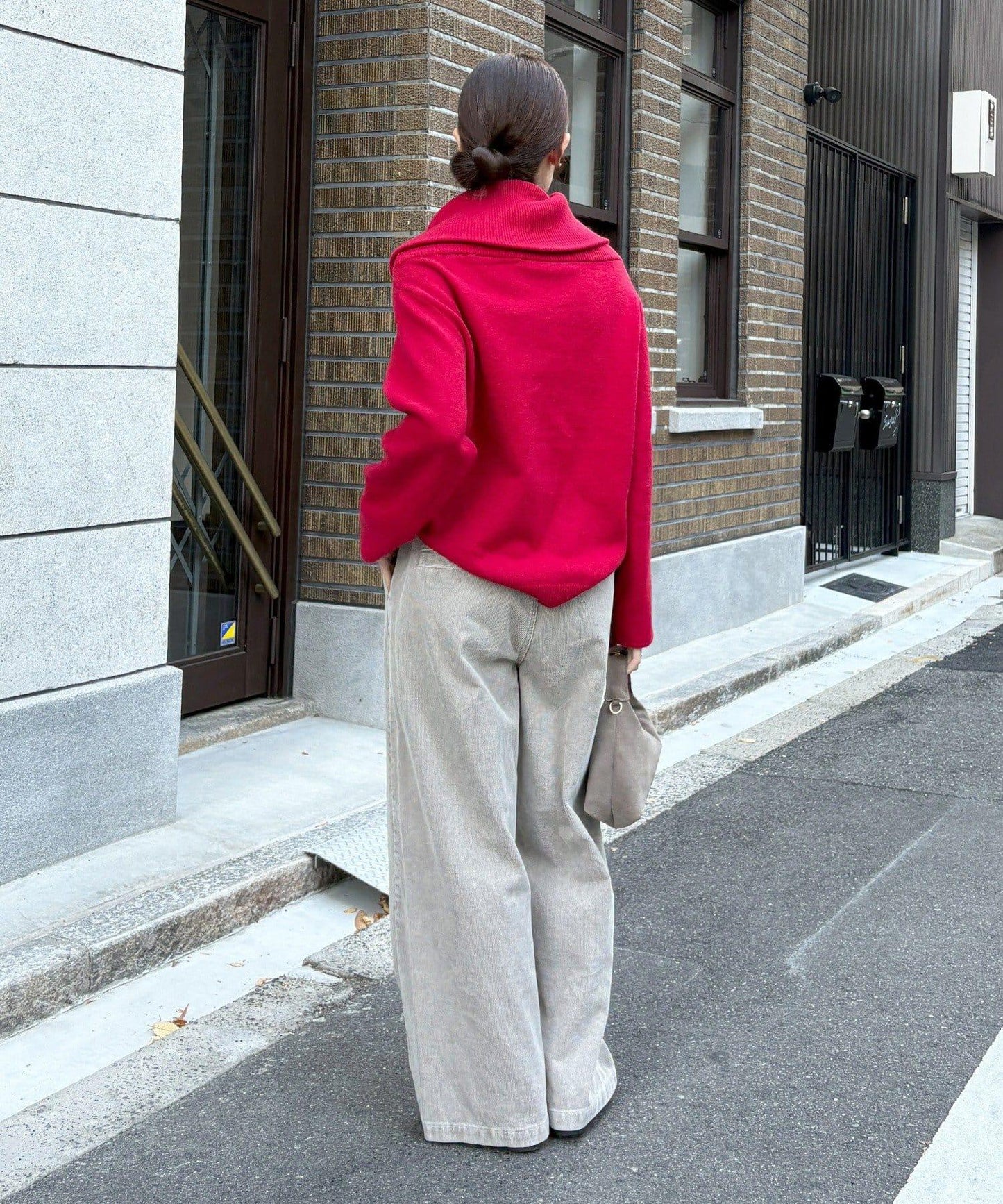 燈芯絨寬鬆休閒褲