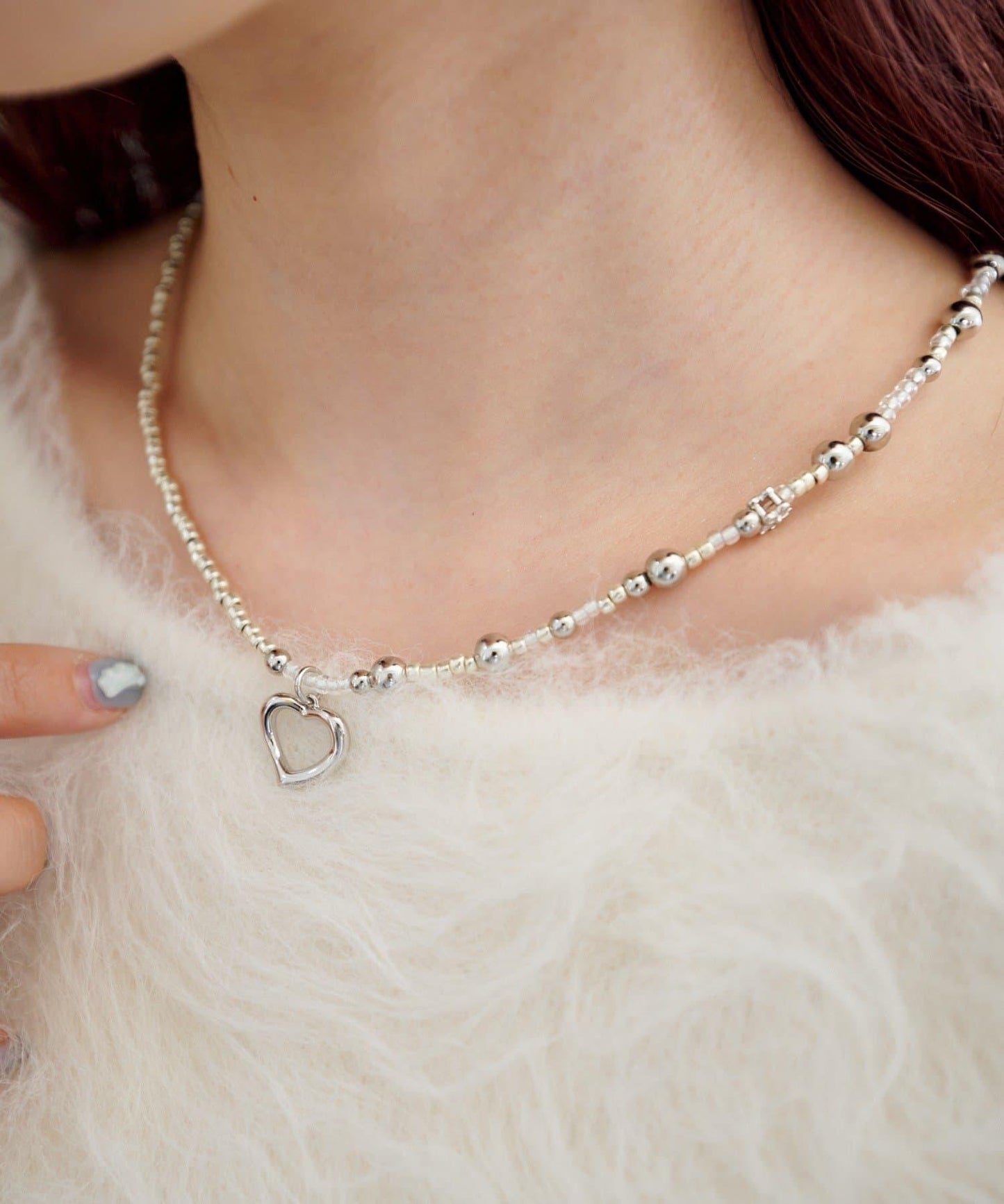 【fiw.】愛心珠子項鍊