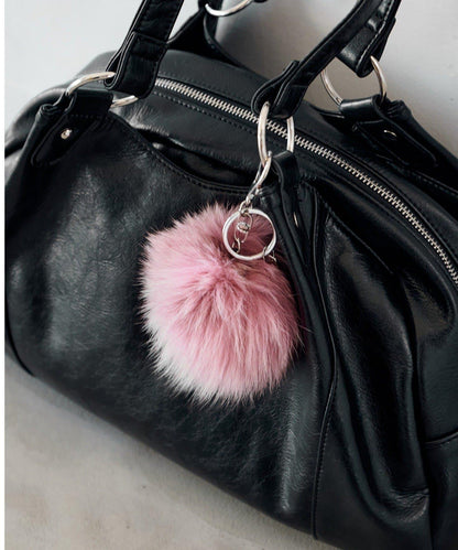 【5色可選】毛絨掛飾鑰匙扣