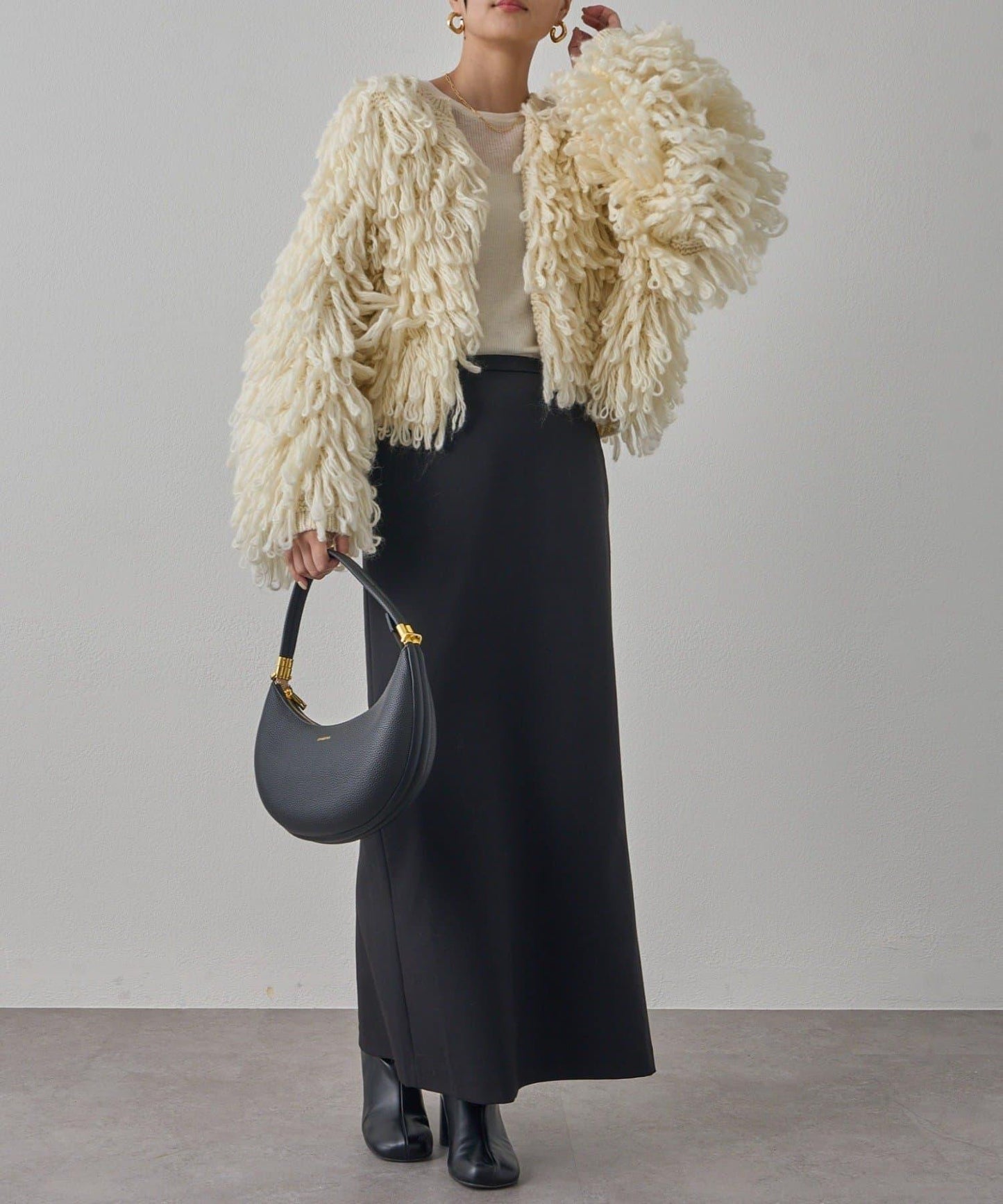 【Loungedress】流蘇針織大衣