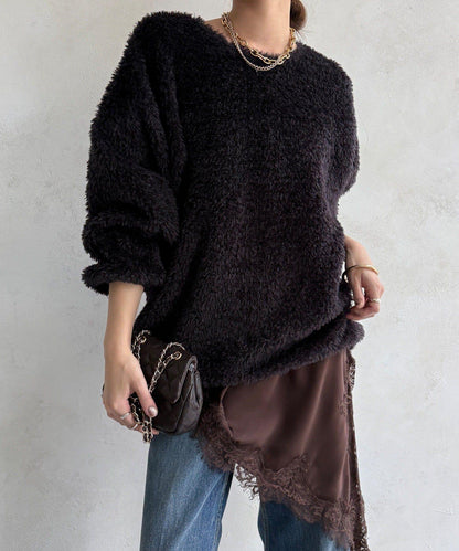 抓絨套頭衫