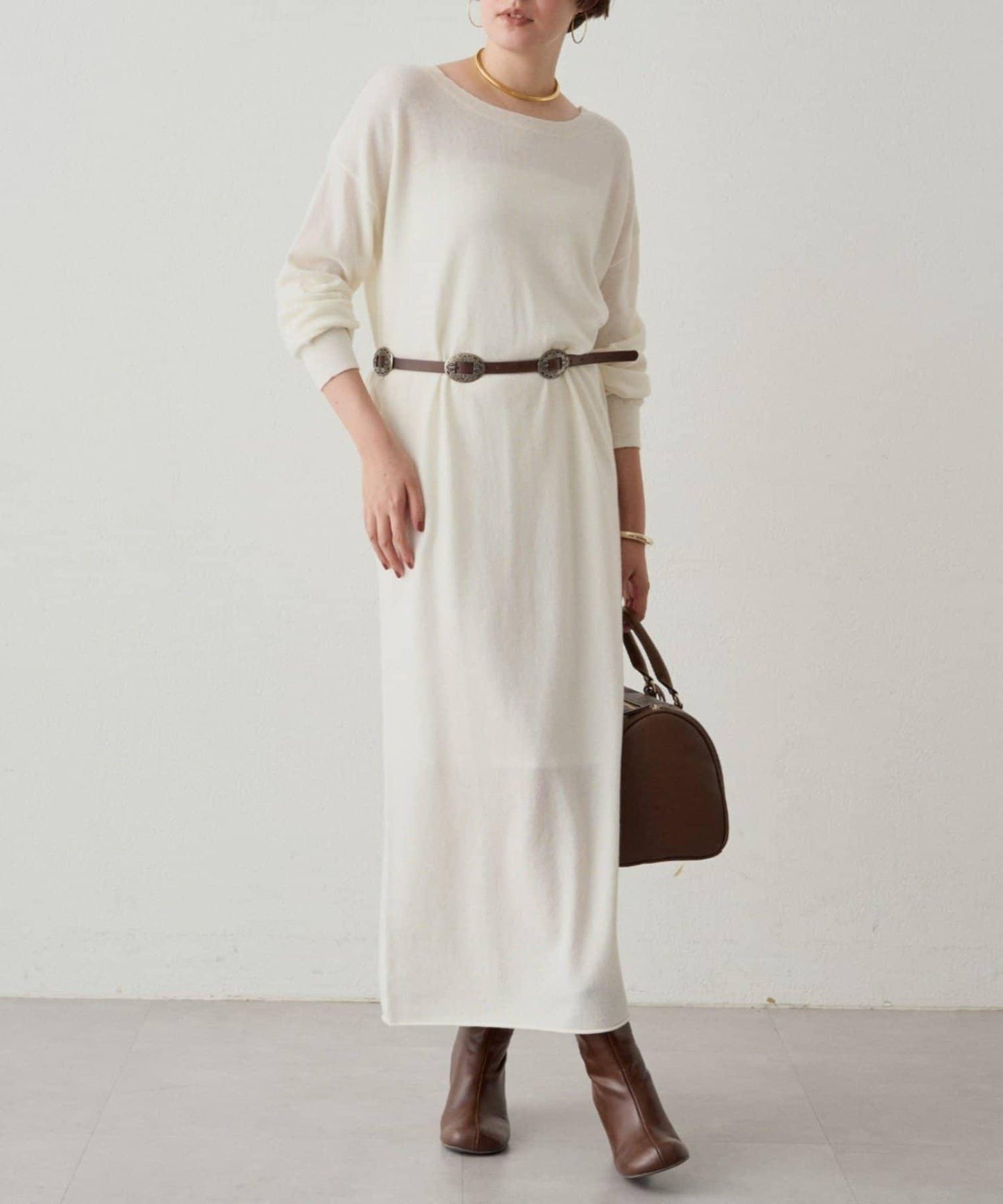 【Loungedress】羊毛羊絨針織連衣裙