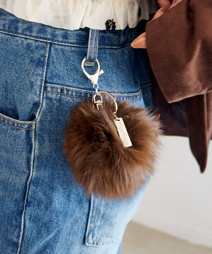 【5色可選】毛絨掛飾鑰匙扣