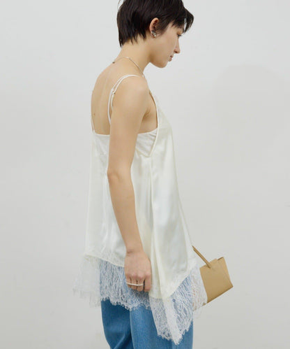 蕾絲吊帶長款上衣