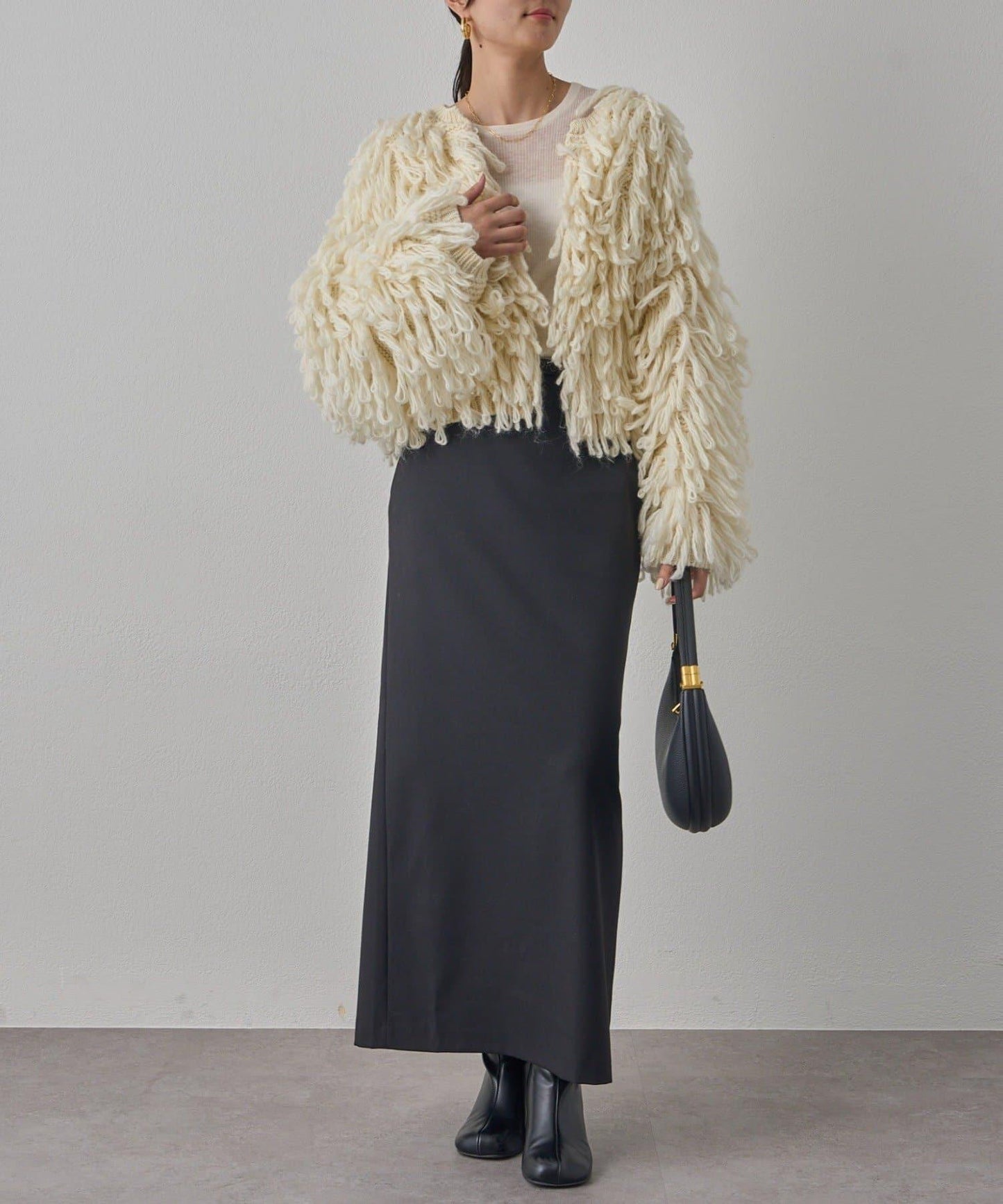 【Loungedress】流蘇針織大衣