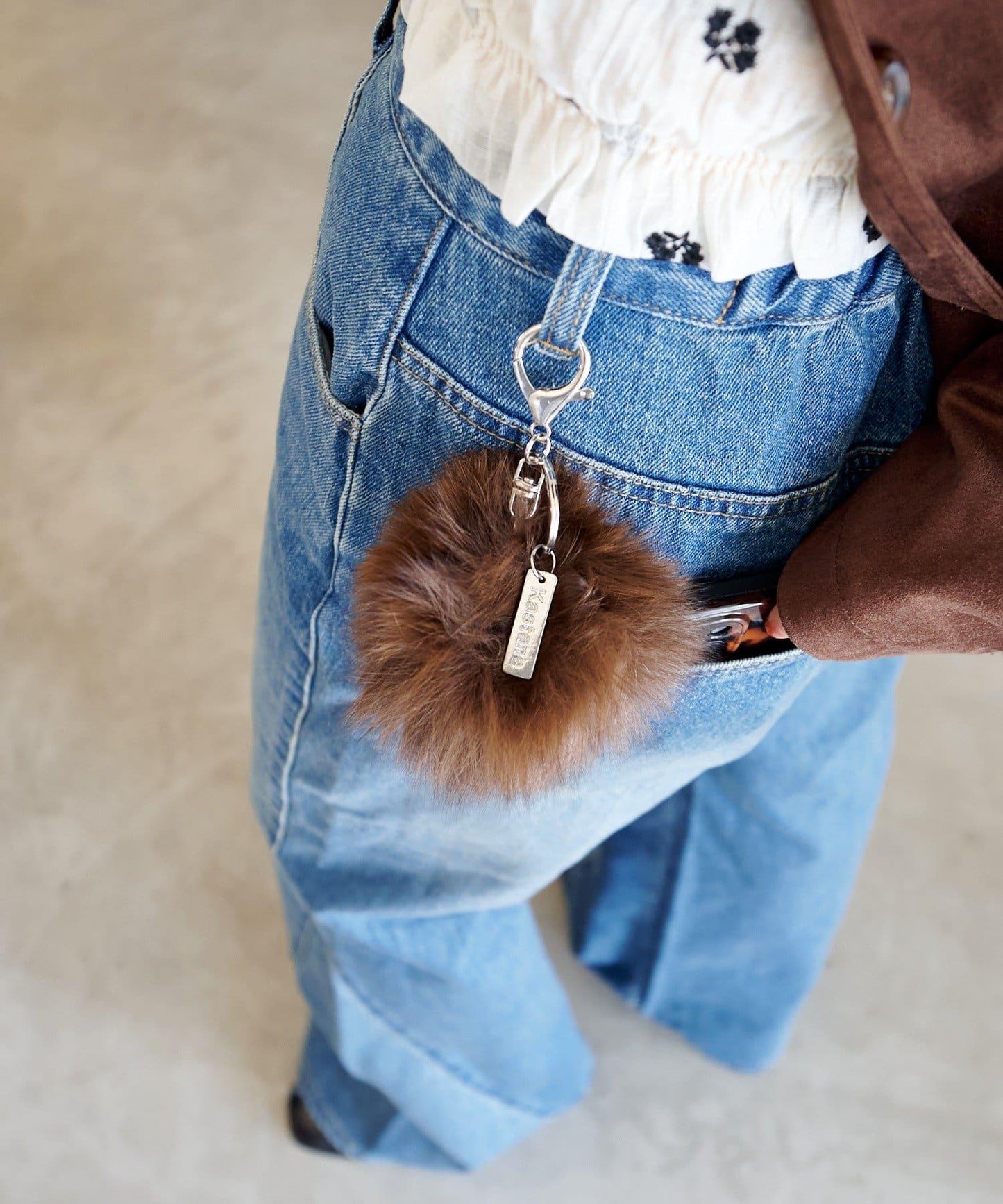 【5色可選】毛絨掛飾鑰匙扣