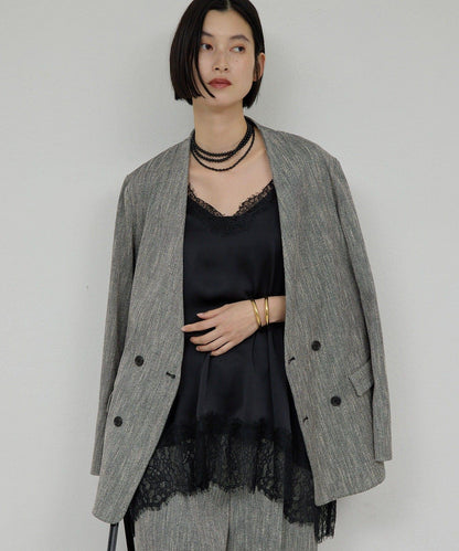 蕾絲吊帶長款上衣