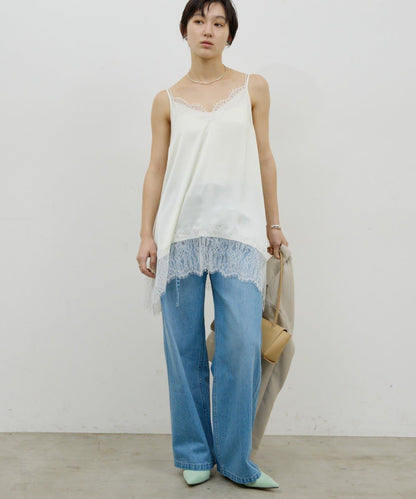 蕾絲吊帶長款上衣