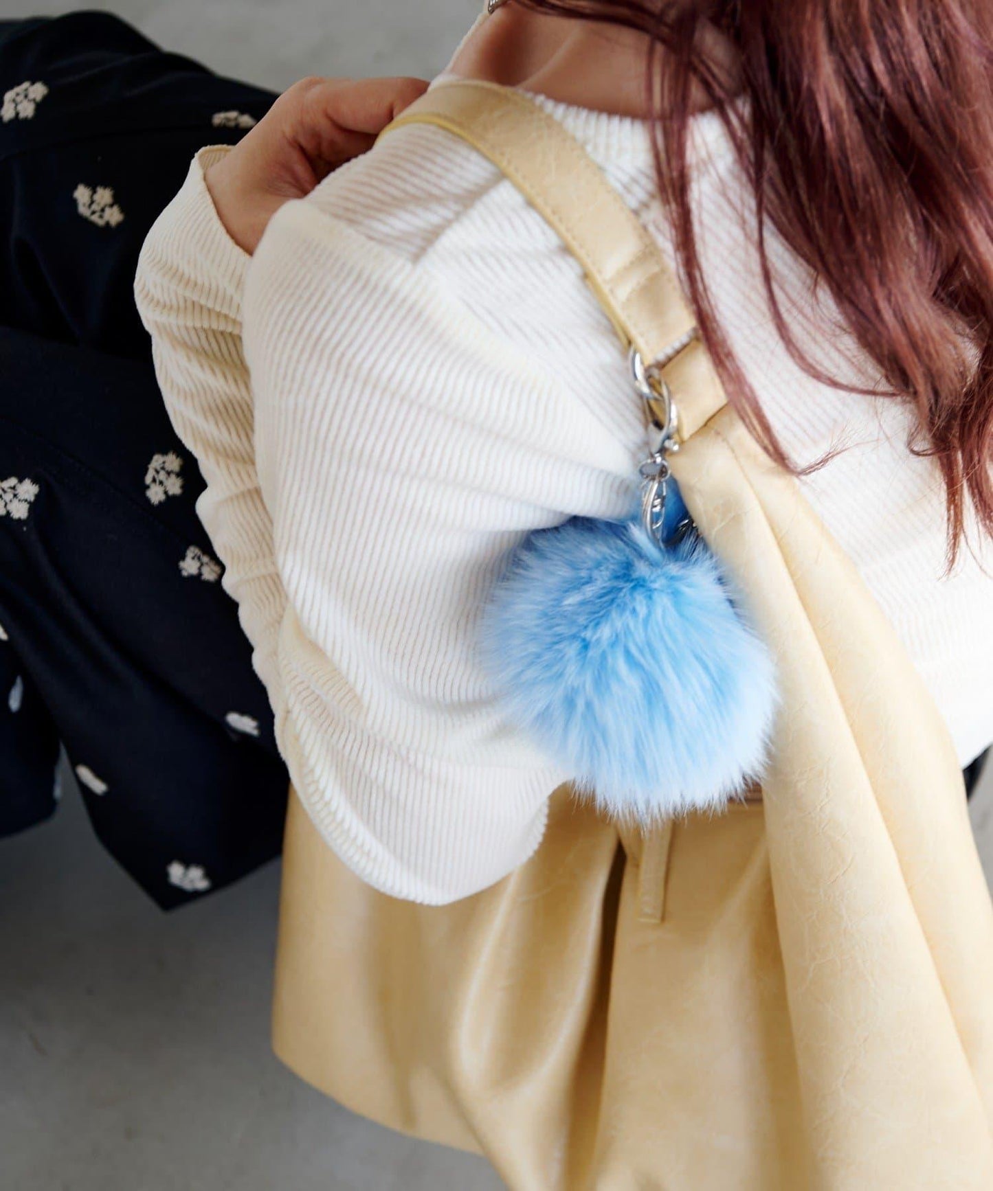 【5色可選】毛絨掛飾鑰匙扣