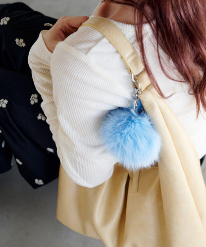 【5色可選】毛絨掛飾鑰匙扣