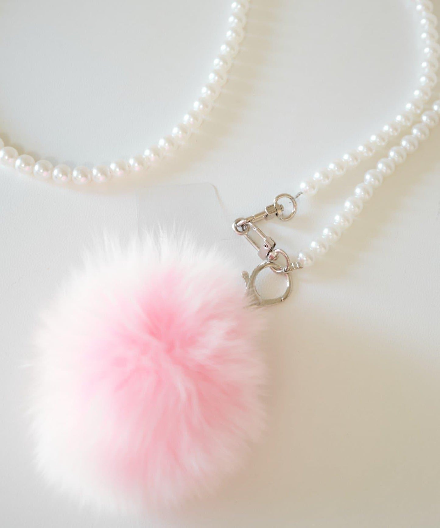 毛絨掛飾&珍珠單肩包套裝