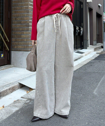 燈芯絨寬鬆休閒褲