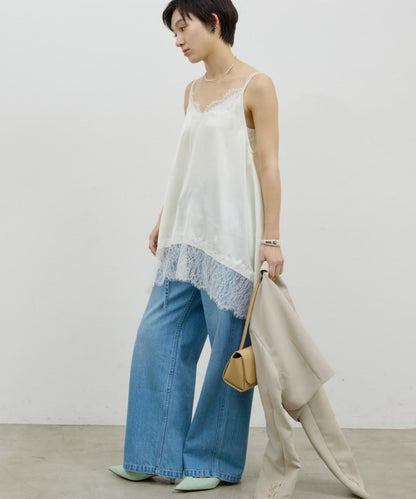 蕾絲吊帶長款上衣