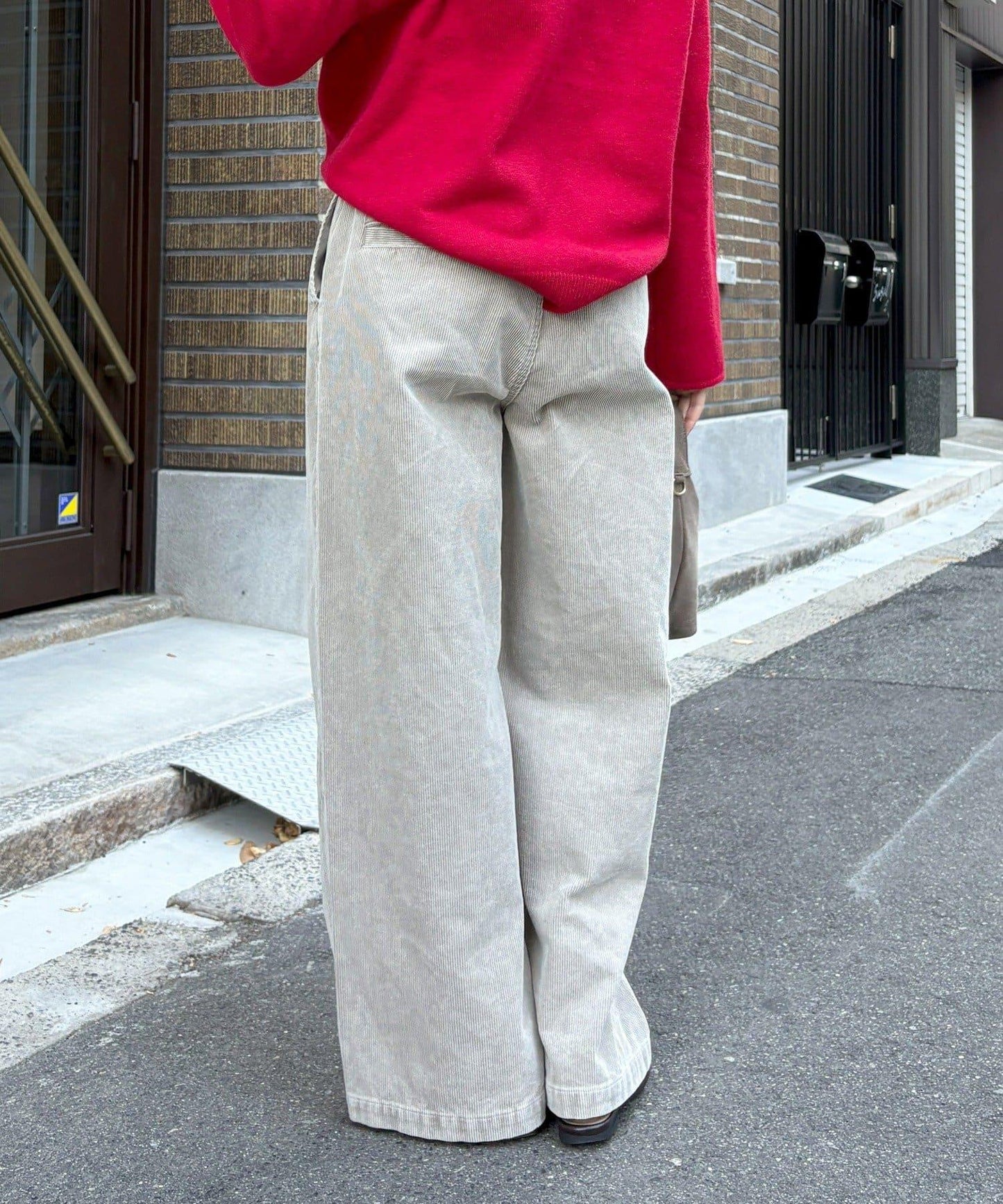 燈芯絨寬鬆休閒褲