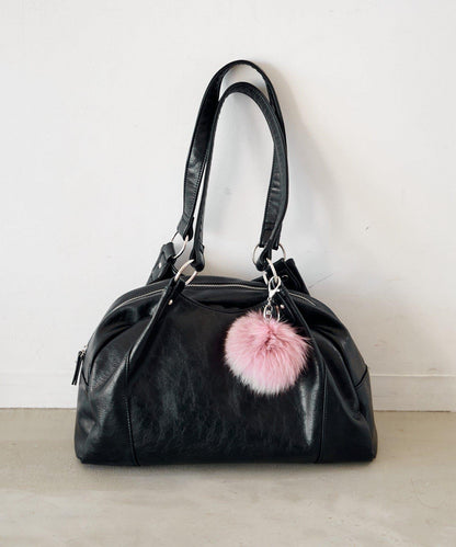 【5色可選】毛絨掛飾鑰匙扣