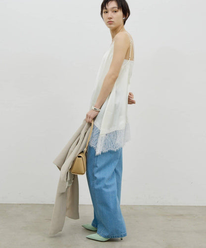 蕾絲吊帶長款上衣