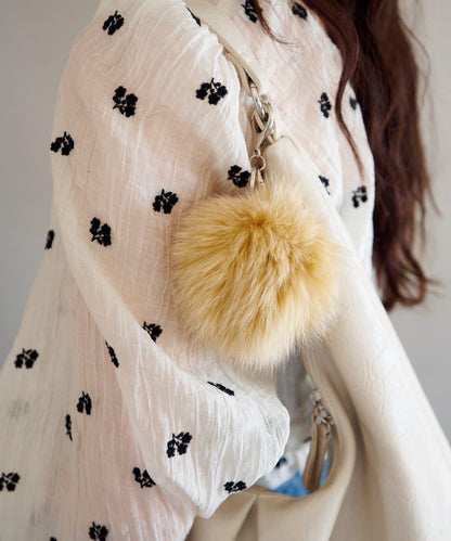 【5色可選】毛絨掛飾鑰匙扣