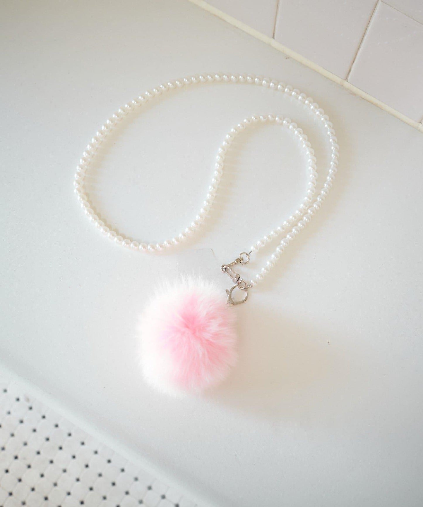 毛絨掛飾&珍珠單肩包套裝