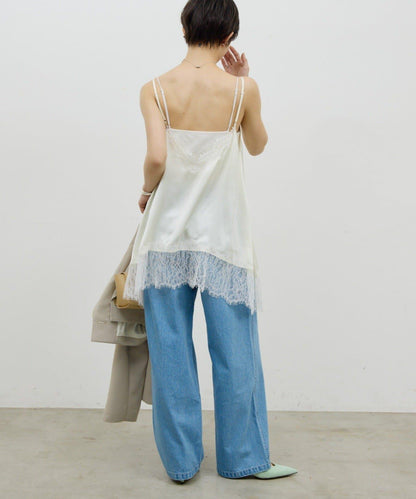 蕾絲吊帶長款上衣