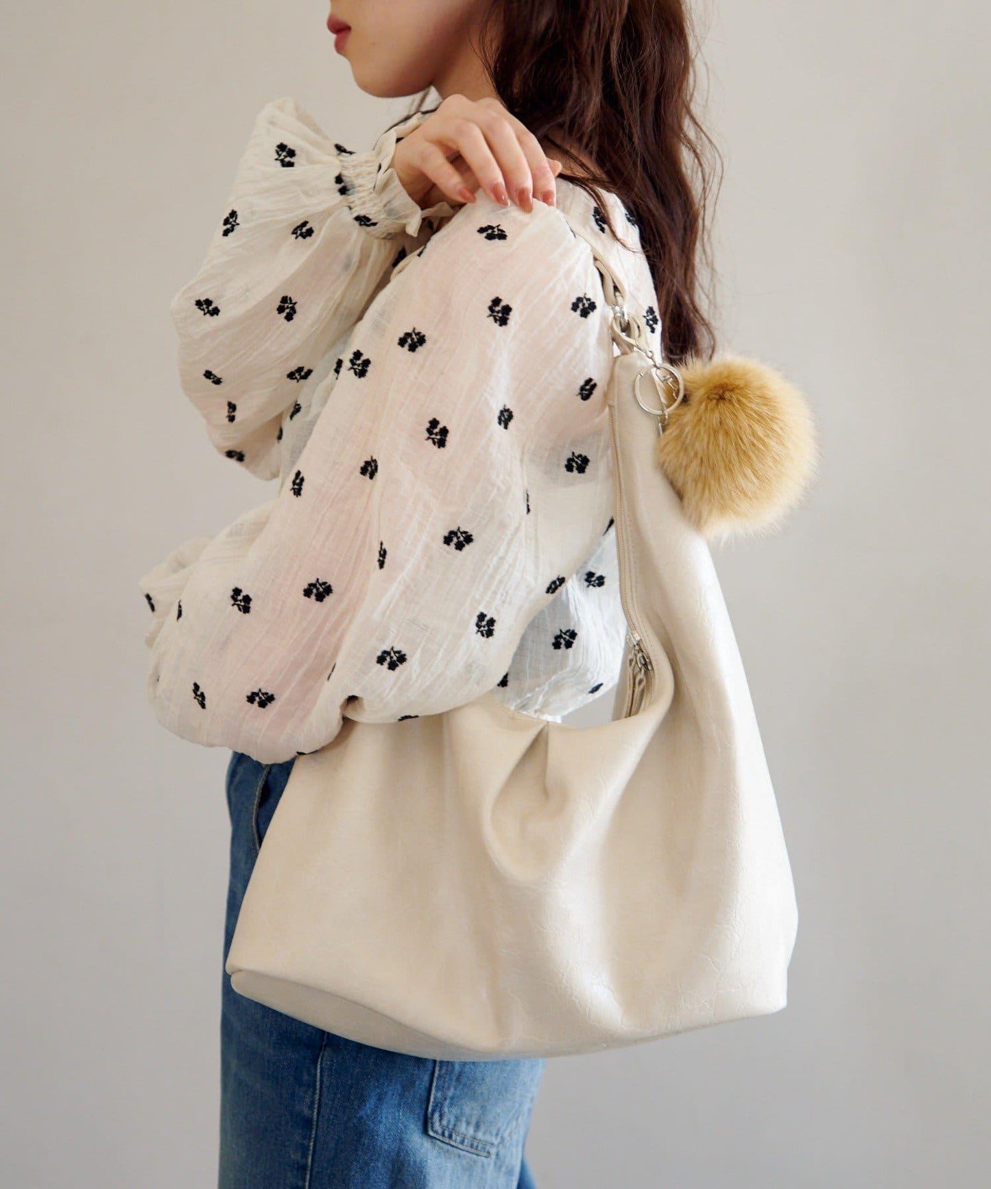 【5色可選】毛絨掛飾鑰匙扣