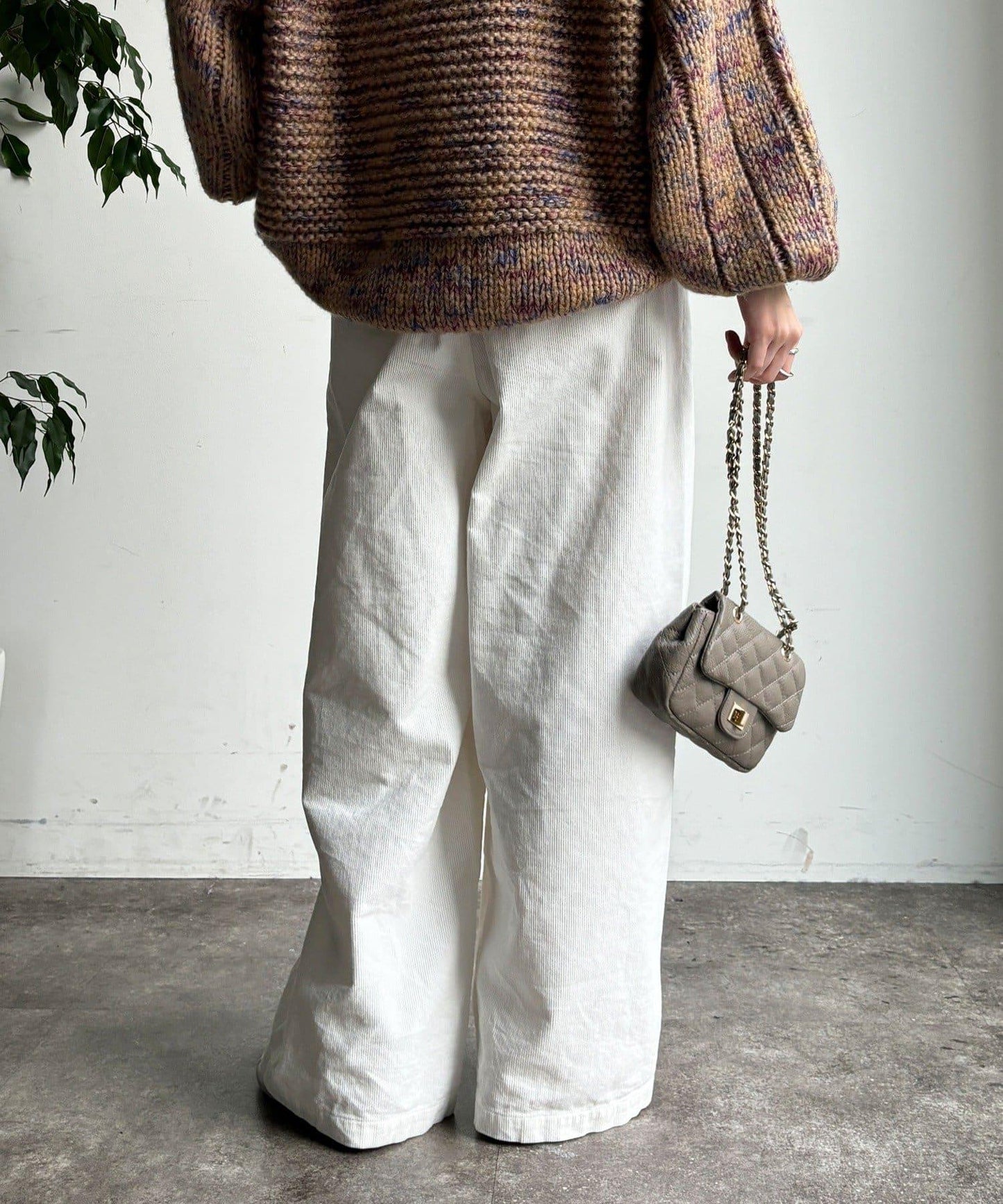 燈芯絨寬鬆休閒褲