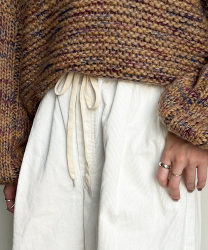 燈芯絨寬鬆休閒褲