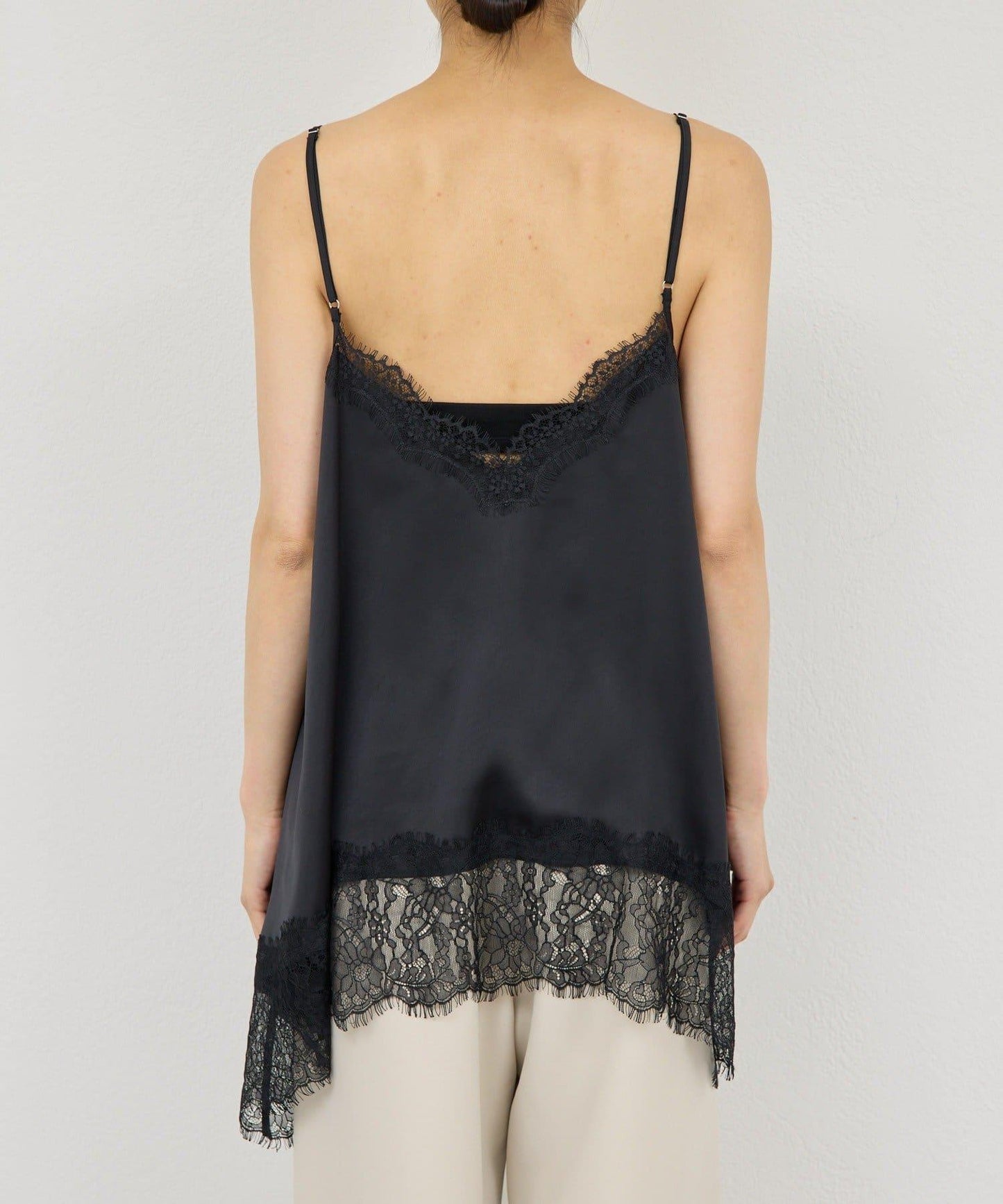 蕾絲吊帶長款上衣