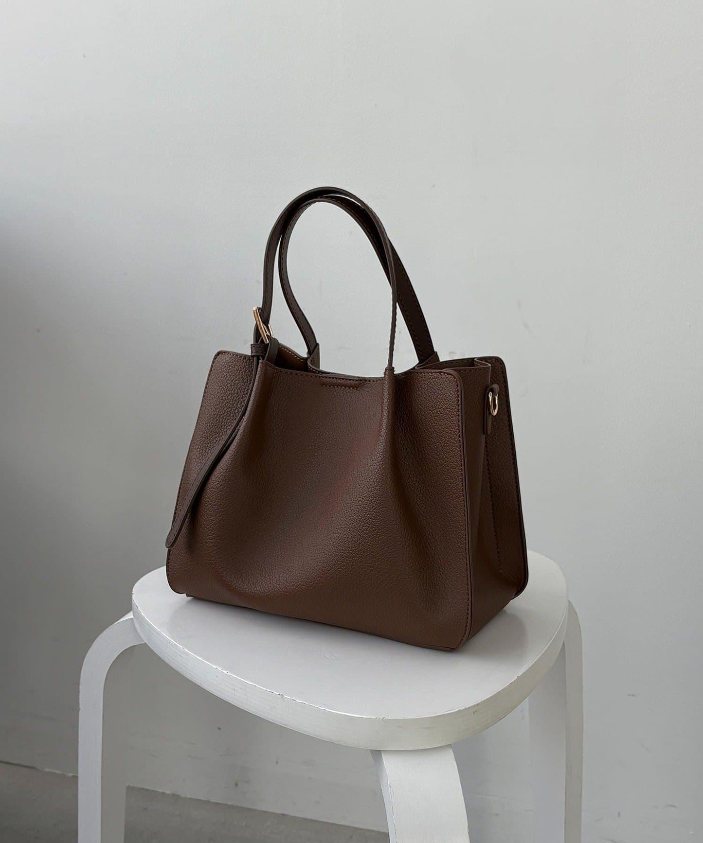 【迷你包SET】2件套褶皺手提包