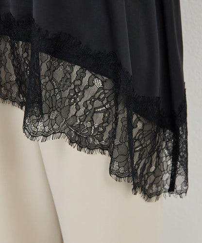 蕾絲吊帶長款上衣