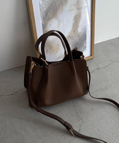 【迷你包SET】2件套褶皺手提包