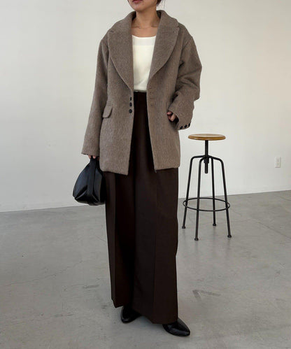 長毛羊毛大衣