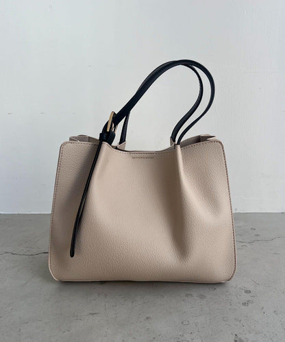 【迷你包SET】2件套褶皺手提包