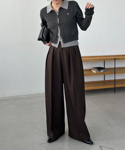 拼接設計針織開衫