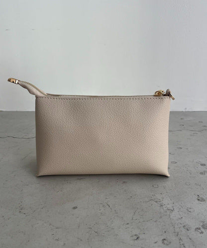 【迷你包SET】2件套褶皺手提包