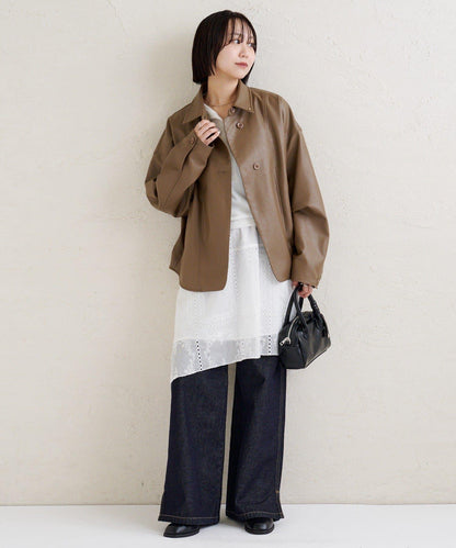 刺繡下襬半身裙