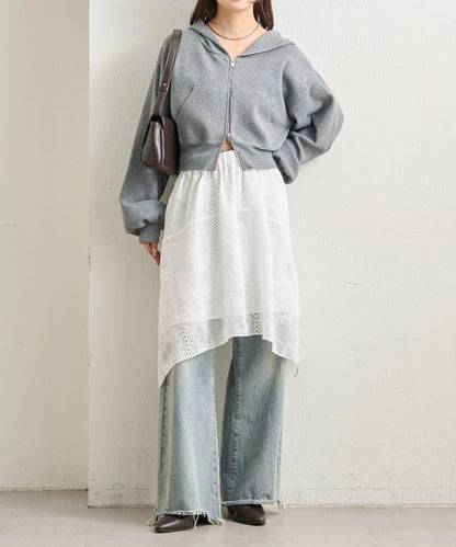 刺繡下襬半身裙