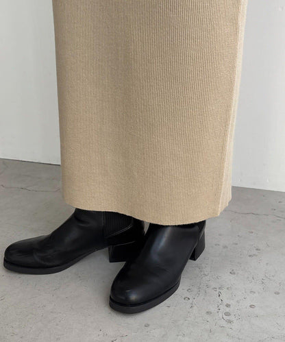 【有小個子尺碼】翻領針織連衣裙