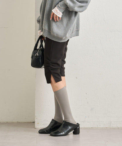 下襬褶皺騎行褲