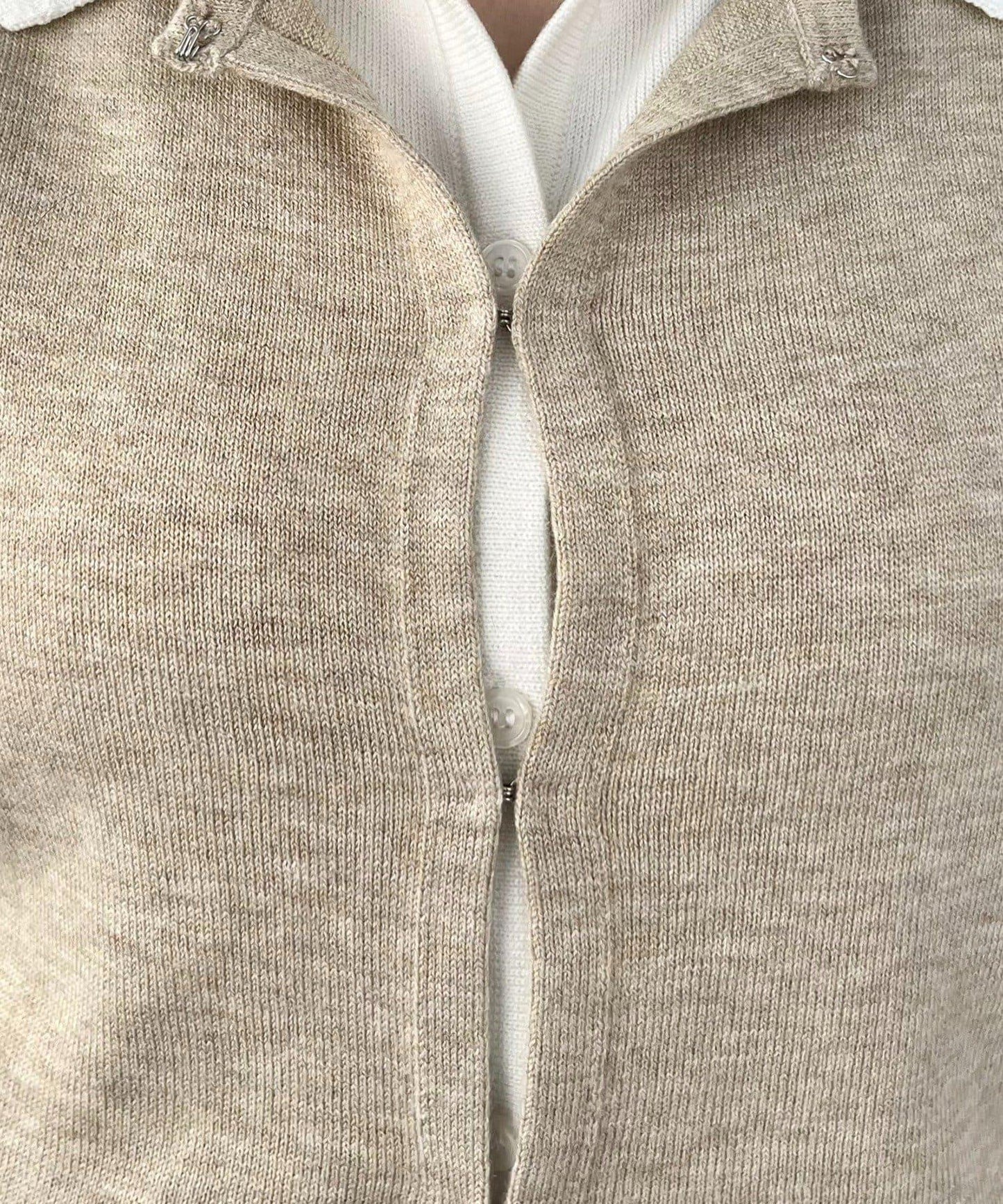 拼接設計針織開衫