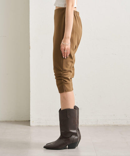 下襬褶皺騎行褲