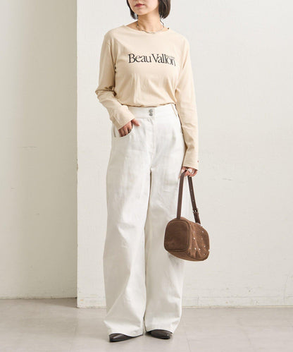 彩色小標誌長袖T恤