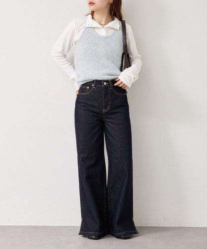 蓬鬆感掛脖針織背心