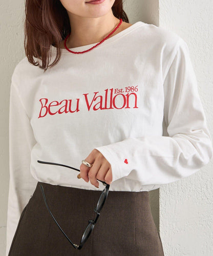 彩色小標誌長袖T恤