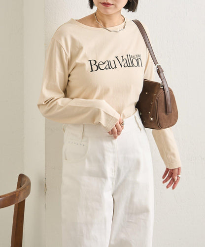 彩色小標誌長袖T恤