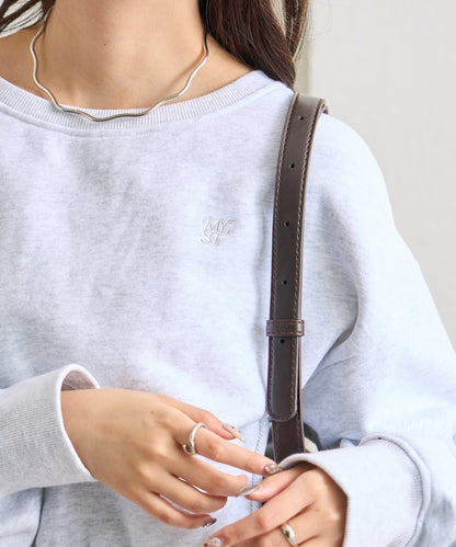 點綴刺繡短款衛衣