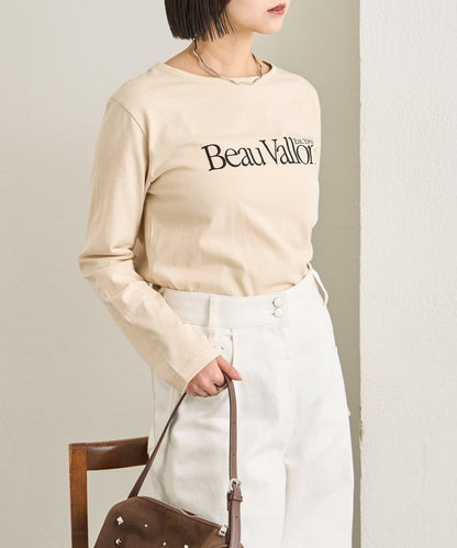 彩色小標誌長袖T恤