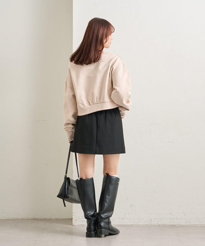 點綴刺繡短款衛衣