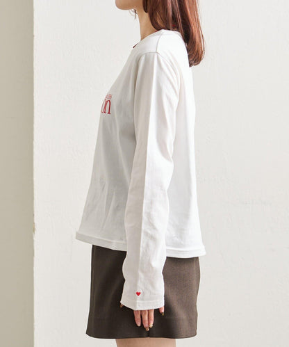 彩色小標誌長袖T恤